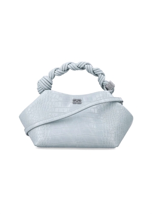 Bou small croco bag Delicate Blue B2100031 Ganni 